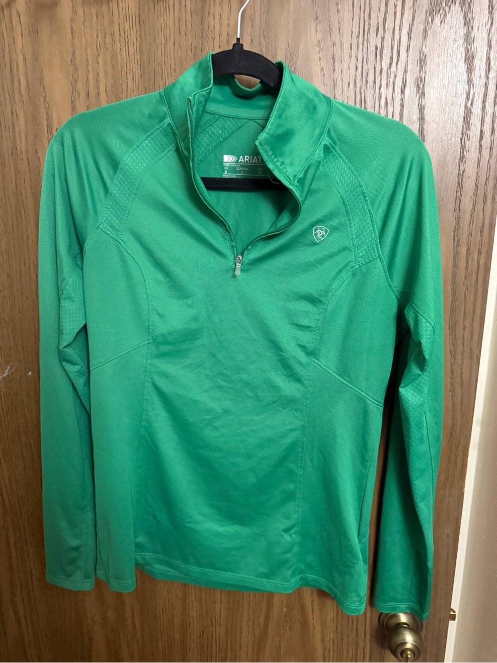 Ariat Tek Women's Bright Green Quarter-Zip Equestrian